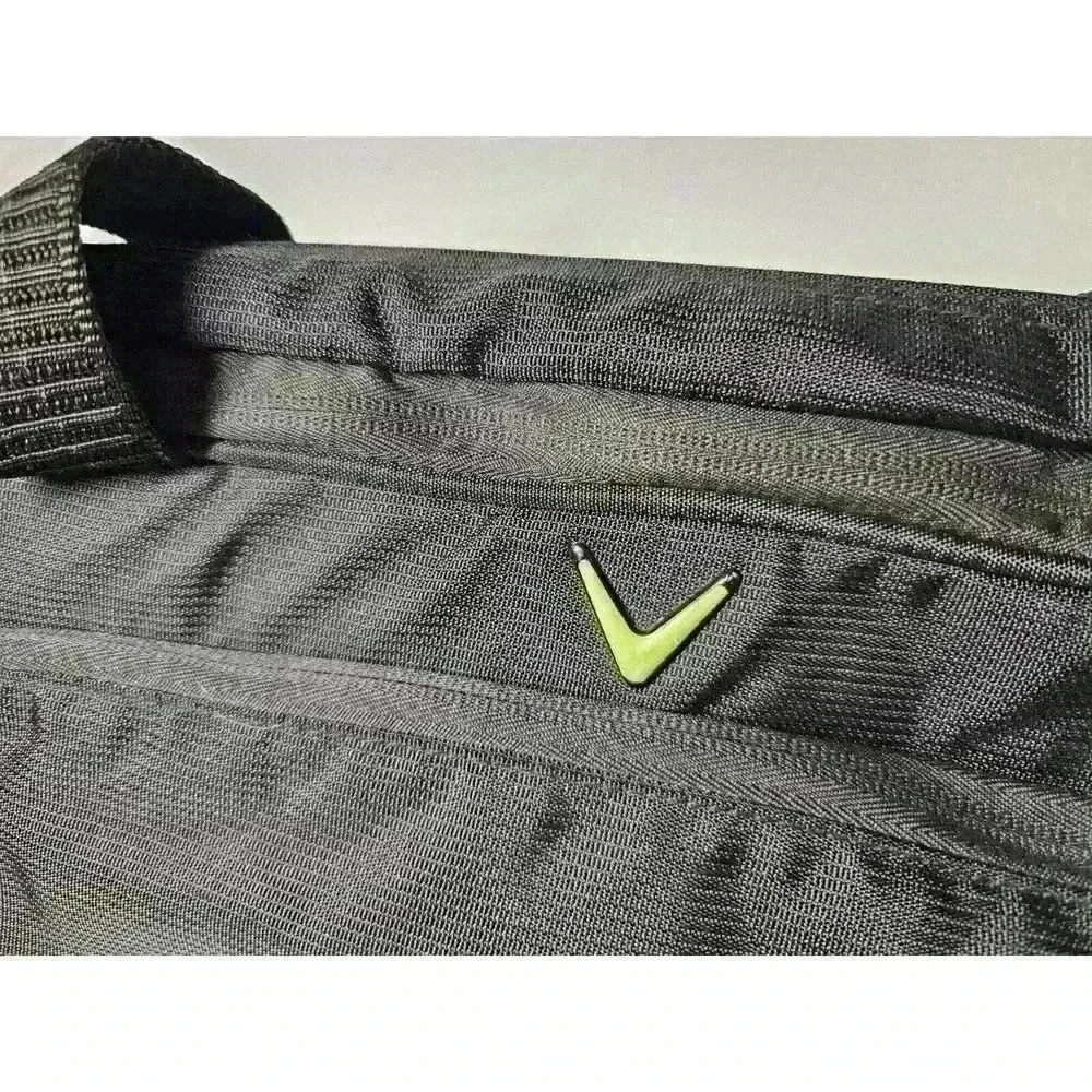 Callaway Golf Brand Nylon Laptop Bag/Carry On Black Euc